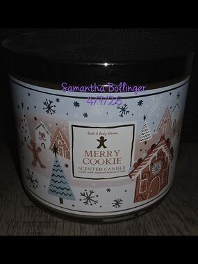 Bath & Body Works 3-Wick Candle Merry Cookie
